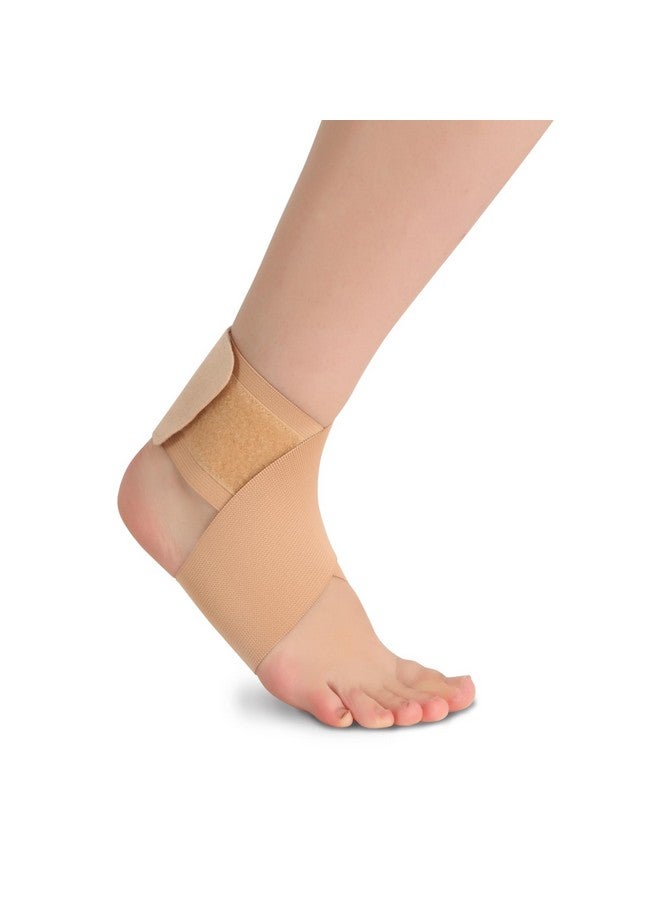 Flamingo Ankle Binder For Injuries, Ankle Protection Guard For Pain Relief And Recovery | Ankle Band For Men & Women (Ankle Strap) | Size - Large | Pack Of 1 | Beige - Image 1