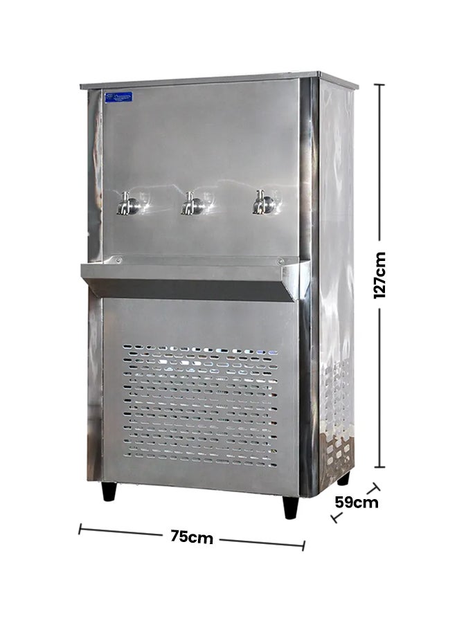 SUPER GENERAL Stainless Steel 3-Tap Water Cooler 70 Gallon SGCL80T3 Silver - Image 2