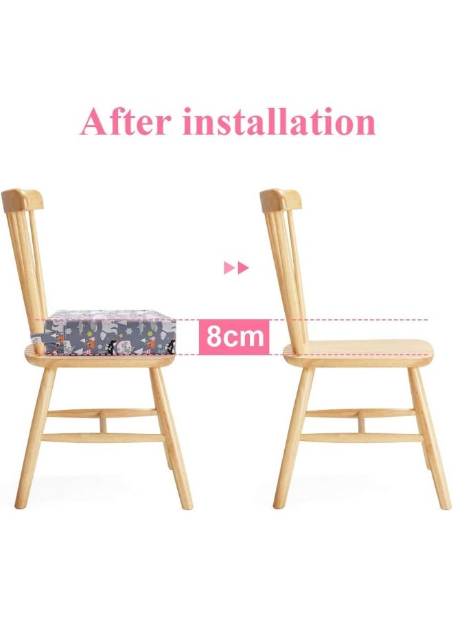 Sunmall Toddler Booster Seat for Dining Table, Chair Increasing Cushion for Baby Kids, Portable Dismountable Adjustable Highchair Booster - Image 4