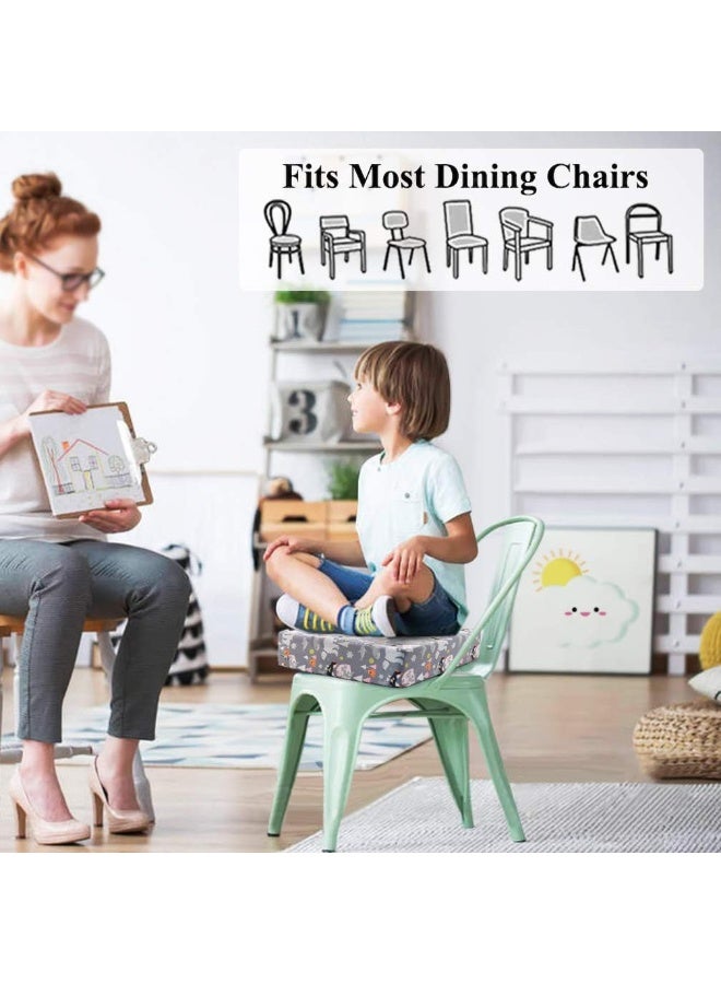 Sunmall Toddler Booster Seat for Dining Table, Chair Increasing Cushion for Baby Kids, Portable Dismountable Adjustable Highchair Booster - Image 2