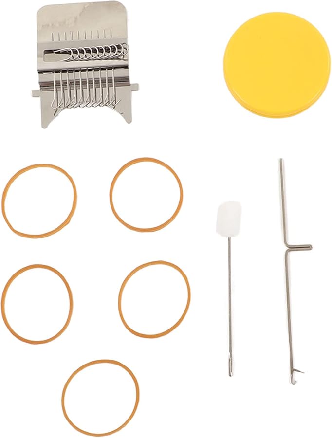 Wooden Darning Loom Machine DIY Sewing Tool With 10 Pins For Clothes Socks Jeans Portable Repair Kit - Image 1