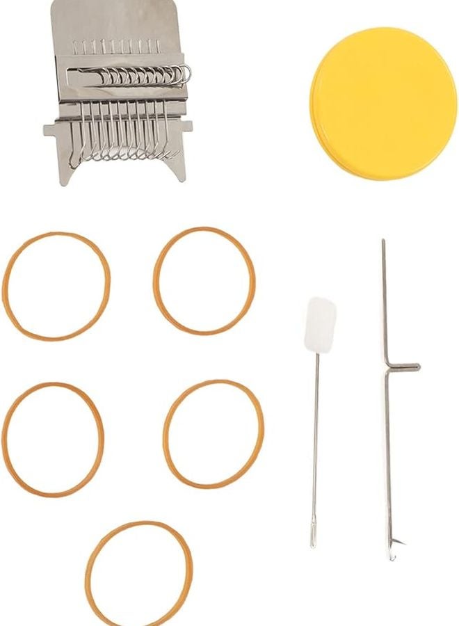 Wooden Darning Loom Machine DIY Sewing Tool With 10 Pins For Clothes Socks Jeans Portable Repair Kit - Image 5
