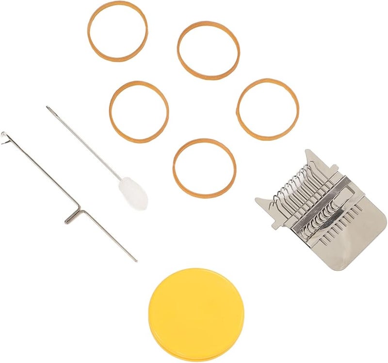 Wooden Darning Loom Machine DIY Sewing Tool With 10 Pins For Clothes Socks Jeans Portable Repair Kit - Image 3