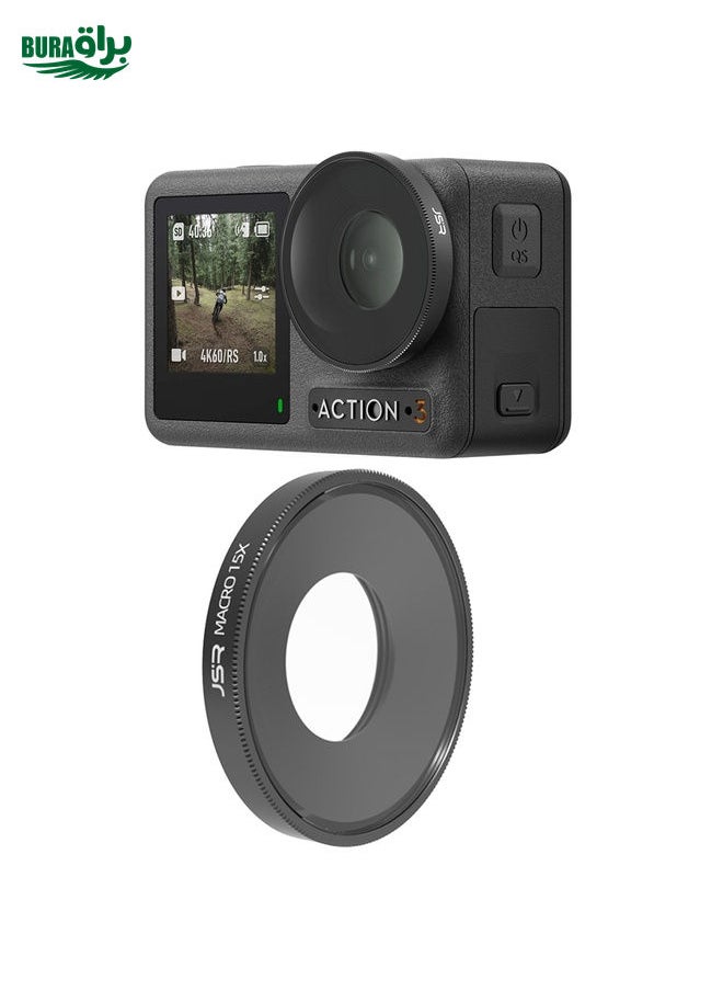 BURAQ - JSR 15X Macro Lens Filter For DJI Osmo Action 3 - Image 1