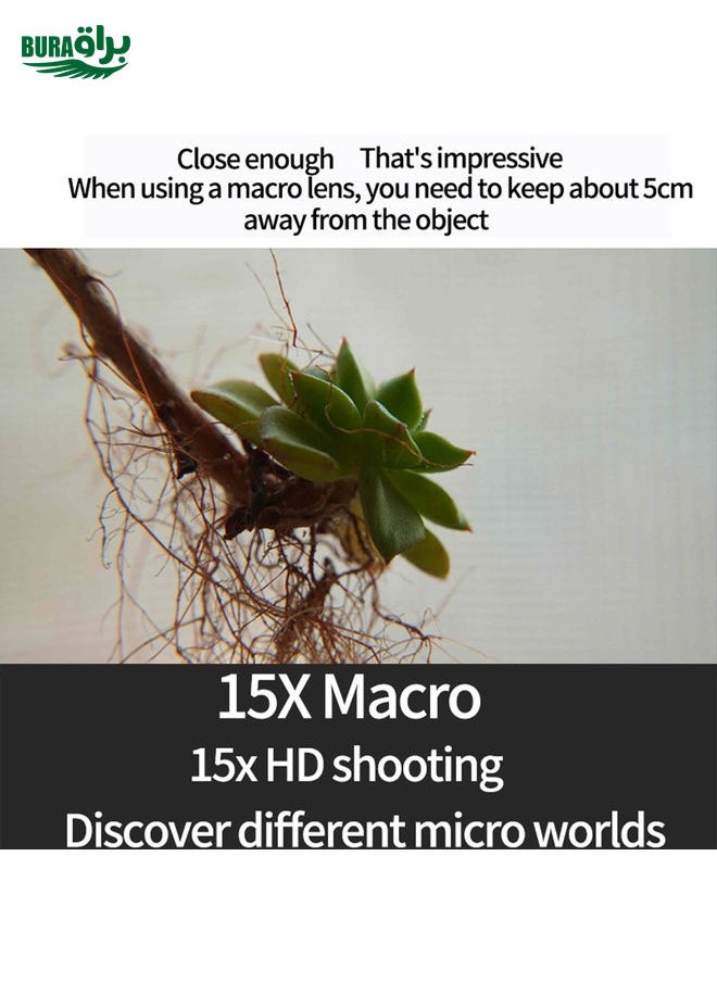 BURAQ - JSR 15X Macro Lens Filter For DJI Osmo Action 3 - Image 1