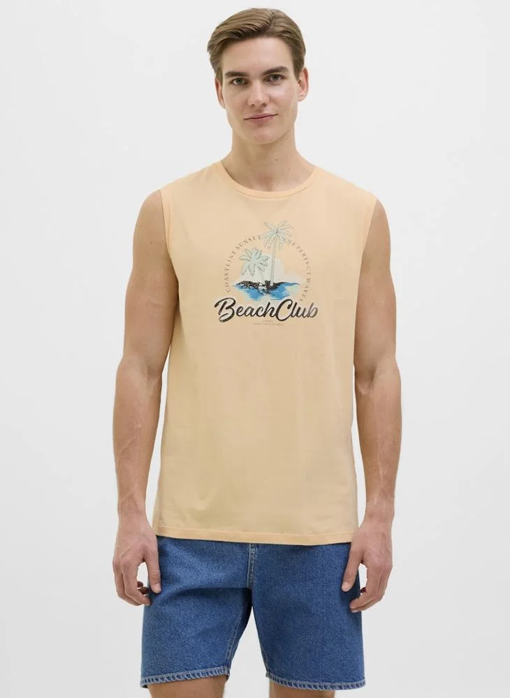 JJ Rebel Crew Neck Sleeveless T-Shirt