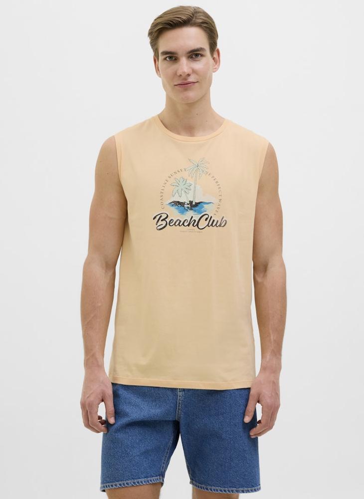 JJ Rebel Crew Neck Sleeveless T-Shirt  - Image 1