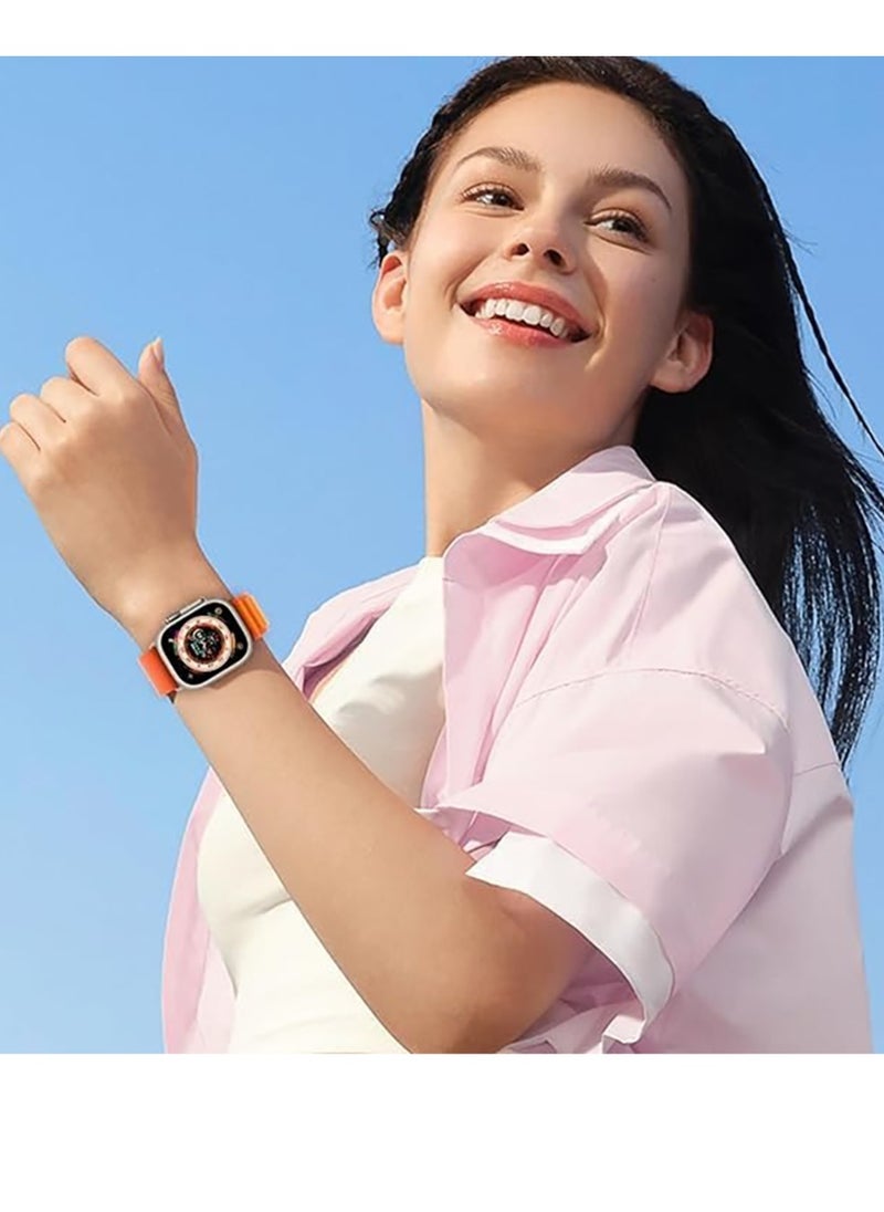 Generic - Trail/Alpine Loop Nylon Band Compatible with Apple Watch Ultra 2/Ultra Band 49mm 45mm 44mm 42mm, Adjustable with Metal C-Hook Strap for iWatch Ultra Series 9/8/7/6/5/4/3/2/1/SE2/SE - Image 1