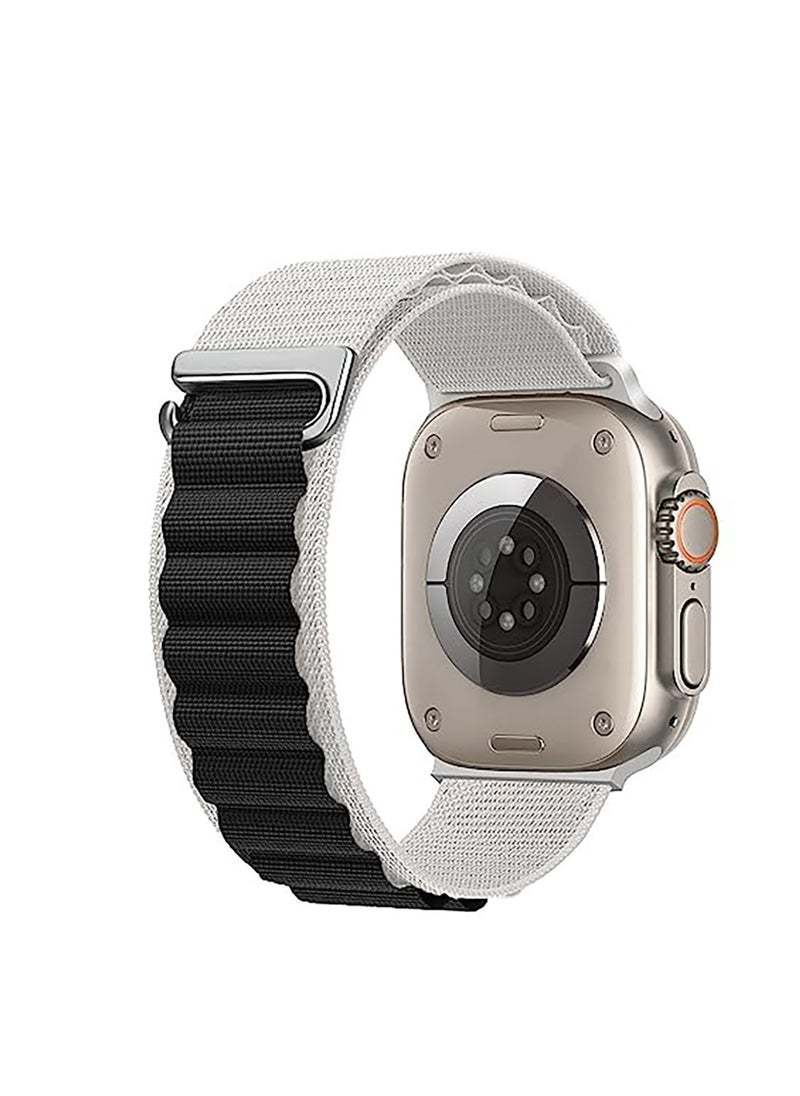 Generic - Trail/Alpine Loop Nylon Band Compatible with Apple Watch Ultra 2/Ultra Band 49mm 45mm 44mm 42mm, Adjustable with Metal C-Hook Strap for iWatch Ultra Series 9/8/7/6/5/4/3/2/1/SE2/SE - Image 1