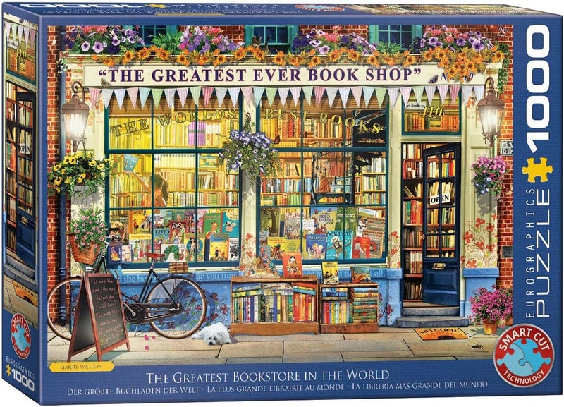 EuroGraphics EURHR The Greatest Bookstore in The World 1000Piece Puzzle 1000Piece Jigsaw Puzzle - Image 1
