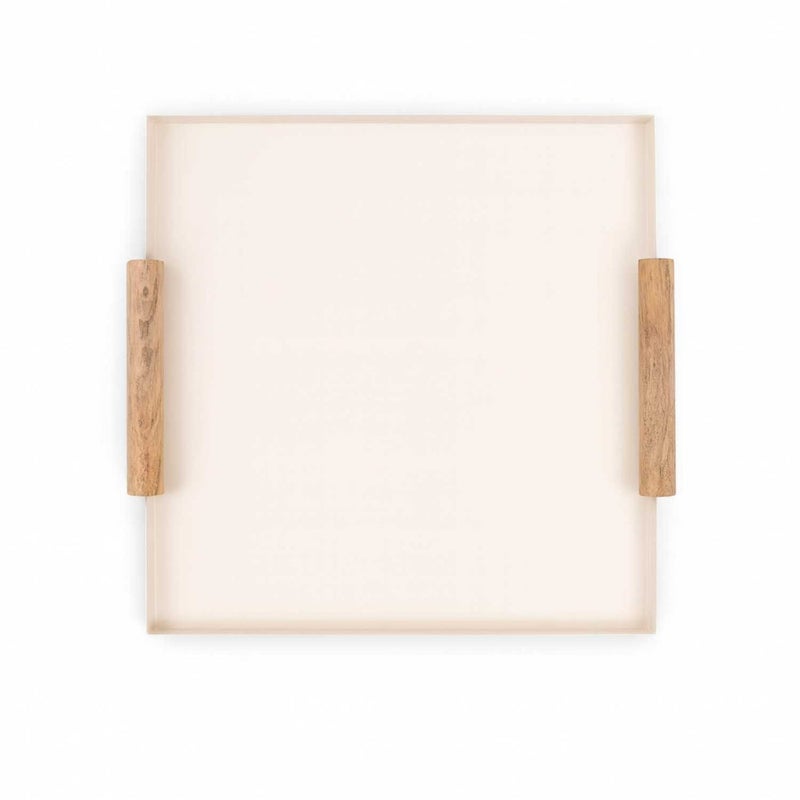 Blends Aurora Large Serving Tray with Wooden Handles - Image 2