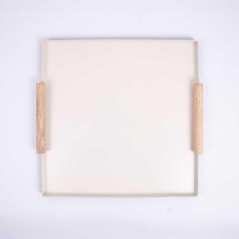 Blends Aurora Large Serving Tray with Wooden Handles - Image 3