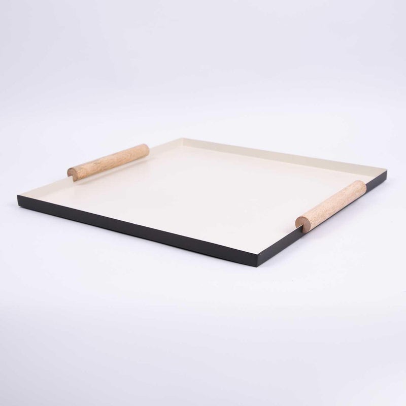 Blends Aurora Large Serving Tray with Wooden Handles - Image 4