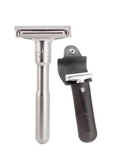 Ble Edge Safety Razor, River Lake Rz700 Long Handle Adjustable Classic Safety Shaver Razor (Razor With Protective Case,Black)
