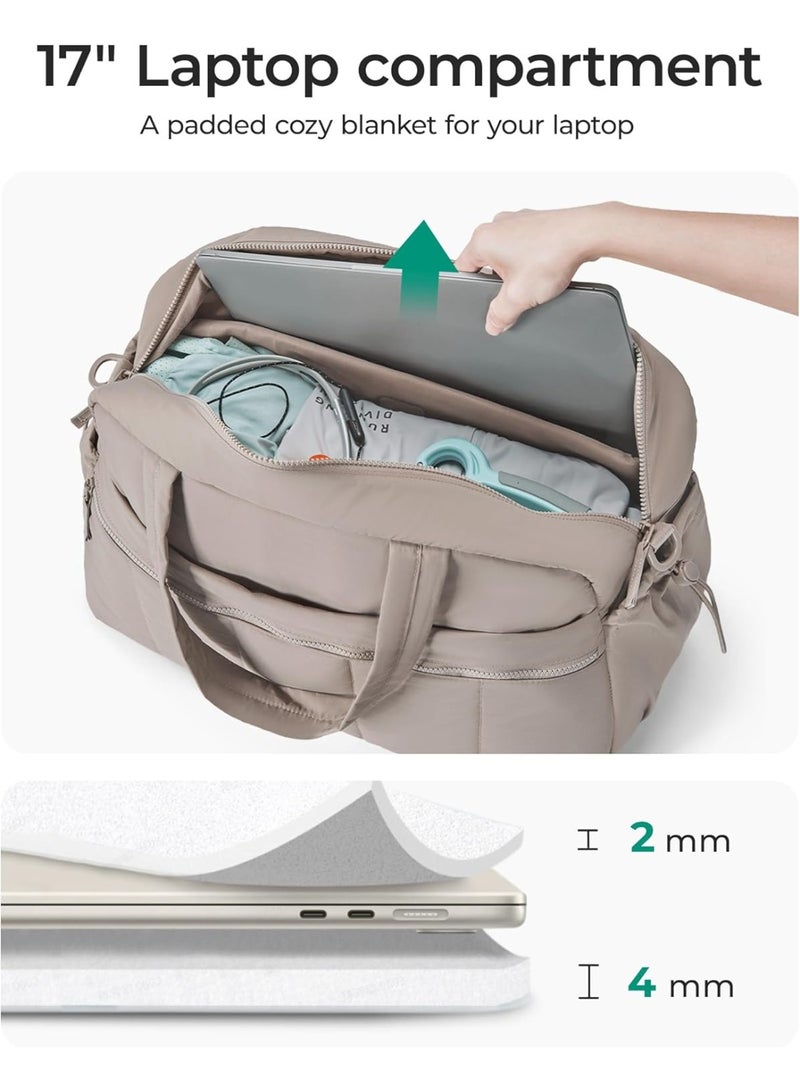 Arabest Gym Bag for Women, Duffle Bag for Travel with Wet Pocket, Lightweight Carry on Weekender Duffel, Water Resistant - Image 5