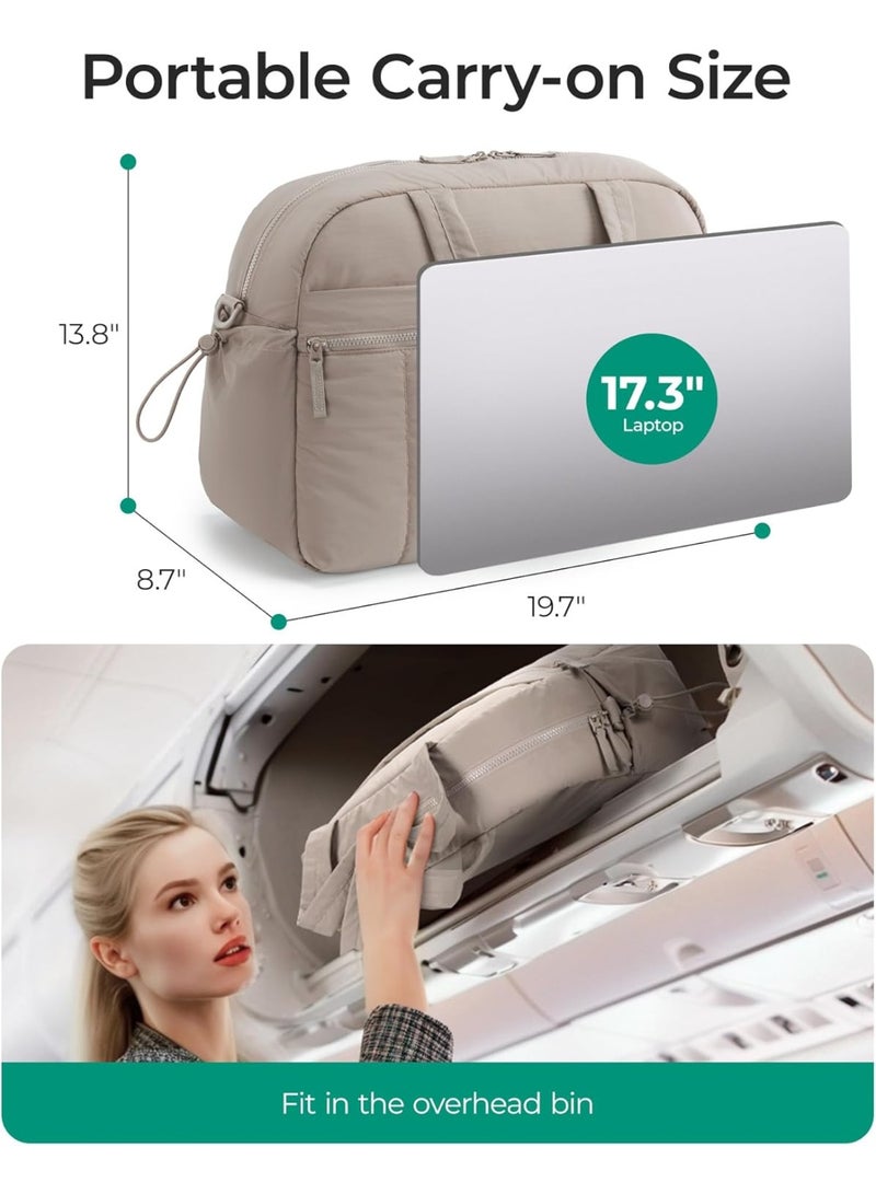 Arabest Gym Bag for Women, Duffle Bag for Travel with Wet Pocket, Lightweight Carry on Weekender Duffel, Water Resistant - Image 3