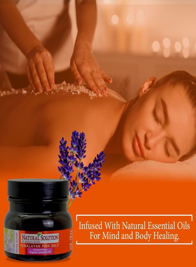 Natural Solution Himalayan Pink Salt Body Scrub with Lavender Oil - Relax, Purify & Reveal Younger-Looking Skin Every Day, Exfoliating and Nourishing, 12.3 oz - Image 3