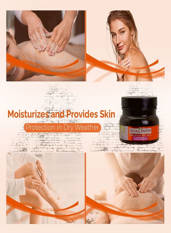 Natural Solution Himalayan Pink Salt Body Scrub with Lavender Oil - Relax, Purify & Reveal Younger-Looking Skin Every Day, Exfoliating and Nourishing, 12.3 oz - Image 4