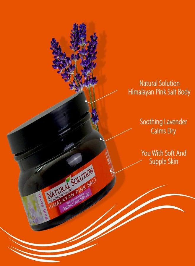Natural Solution Himalayan Pink Salt Body Scrub with Lavender Oil - Relax, Purify & Reveal Younger-Looking Skin Every Day, Exfoliating and Nourishing, 12.3 oz - Image 2
