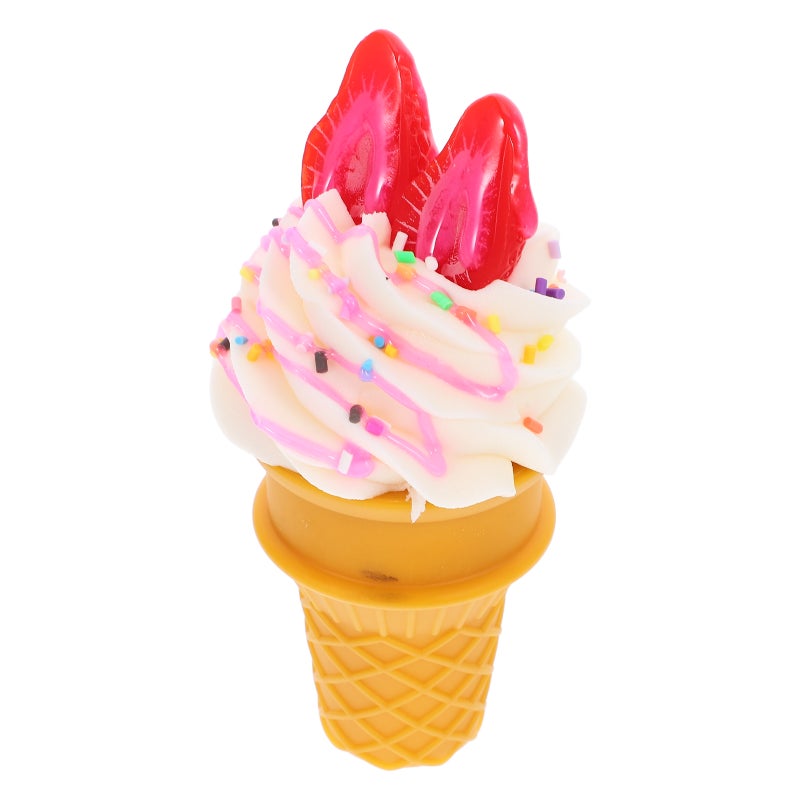 Simulation Ice Cream Cone Realistic Ice cream Dessert Model Photo Prop Decoration - Image 1