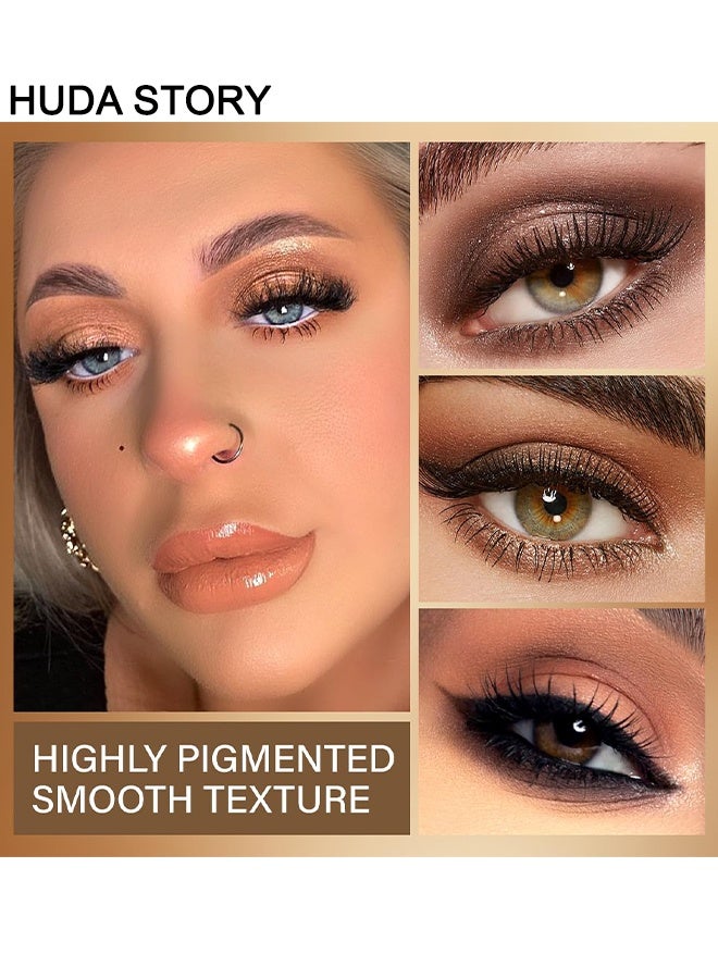 Eyeshadow Palette Chocolates 16 Colours Contour Palette Brown Eyeshadow Make Up Palettes Long Lasting Shimmer Matte Highly Pigmented Natural Look Travel Size Eye Shadows Palette For Women Girls