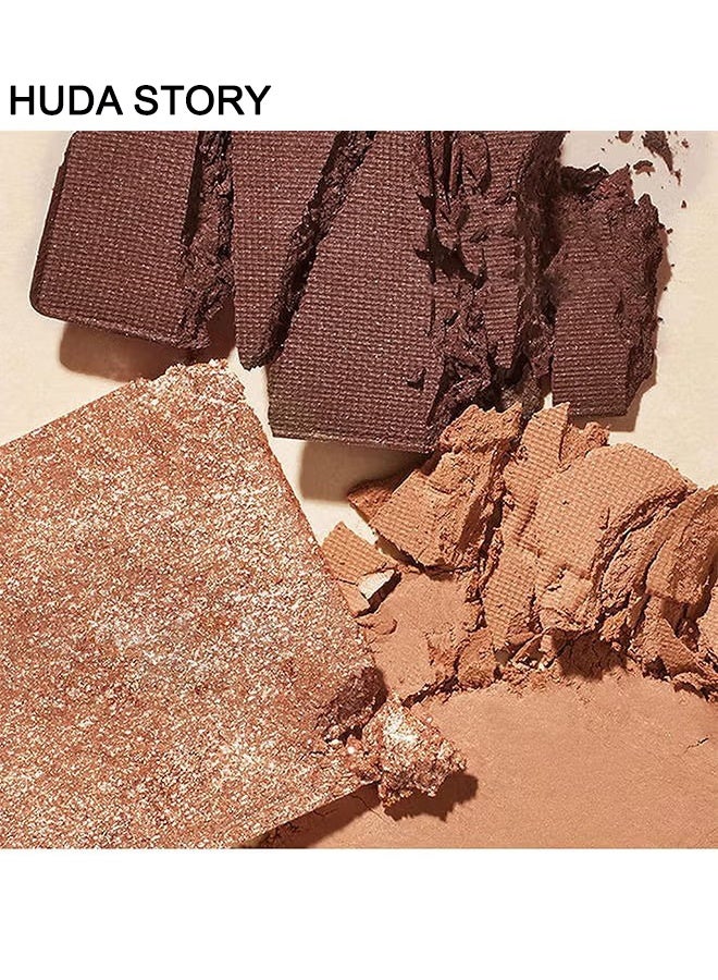 Eyeshadow Palette Chocolates 16 Colours Contour Palette Brown Eyeshadow Make Up Palettes Long Lasting Shimmer Matte Highly Pigmented Natural Look Travel Size Eye Shadows Palette For Women Girls