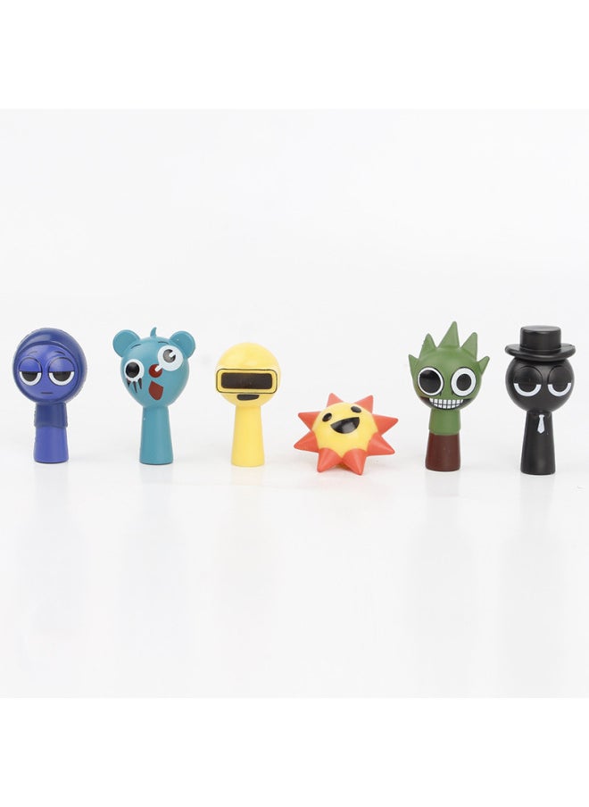 Generic - Friction Sprunki Plush Rhythm Box Game Peripheral Hole Music Toy Incredibox Play-Color:48 Rhythm Boxes Boxed 3.5cm0.5kg - Image 1
