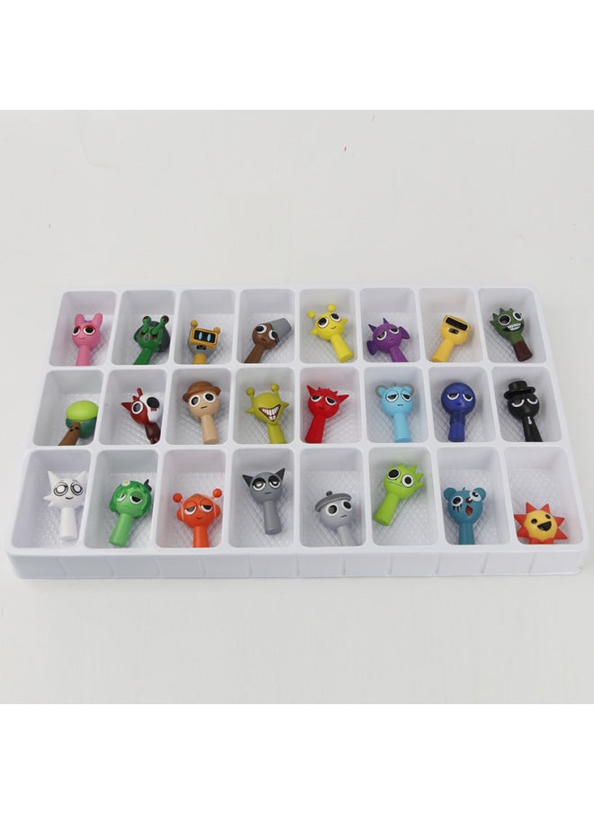Generic - Friction Sprunki Plush Rhythm Box Game Peripheral Hole Music Toy Incredibox Play-Color:48 Rhythm Boxes Boxed 3.5cm0.5kg - Image 1