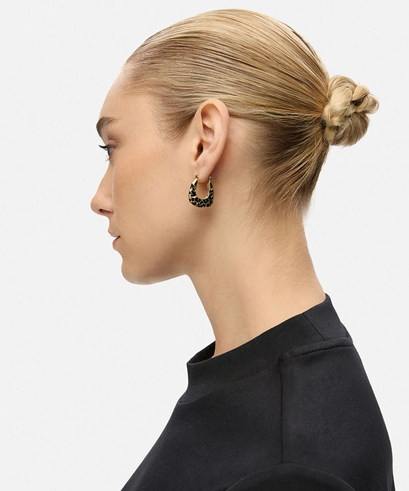 ابيكول Pack of Two Earrings with Contrasting Resin