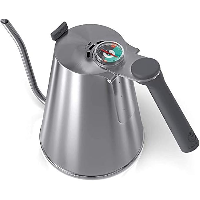 Coffee Gator True Brew Gooseneck Kettle  Precision Spout Integrated Thermometer 16L Grey - Image 4