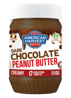 American Harvest Dark Chocolate Peanut Butter Creamy 510g 