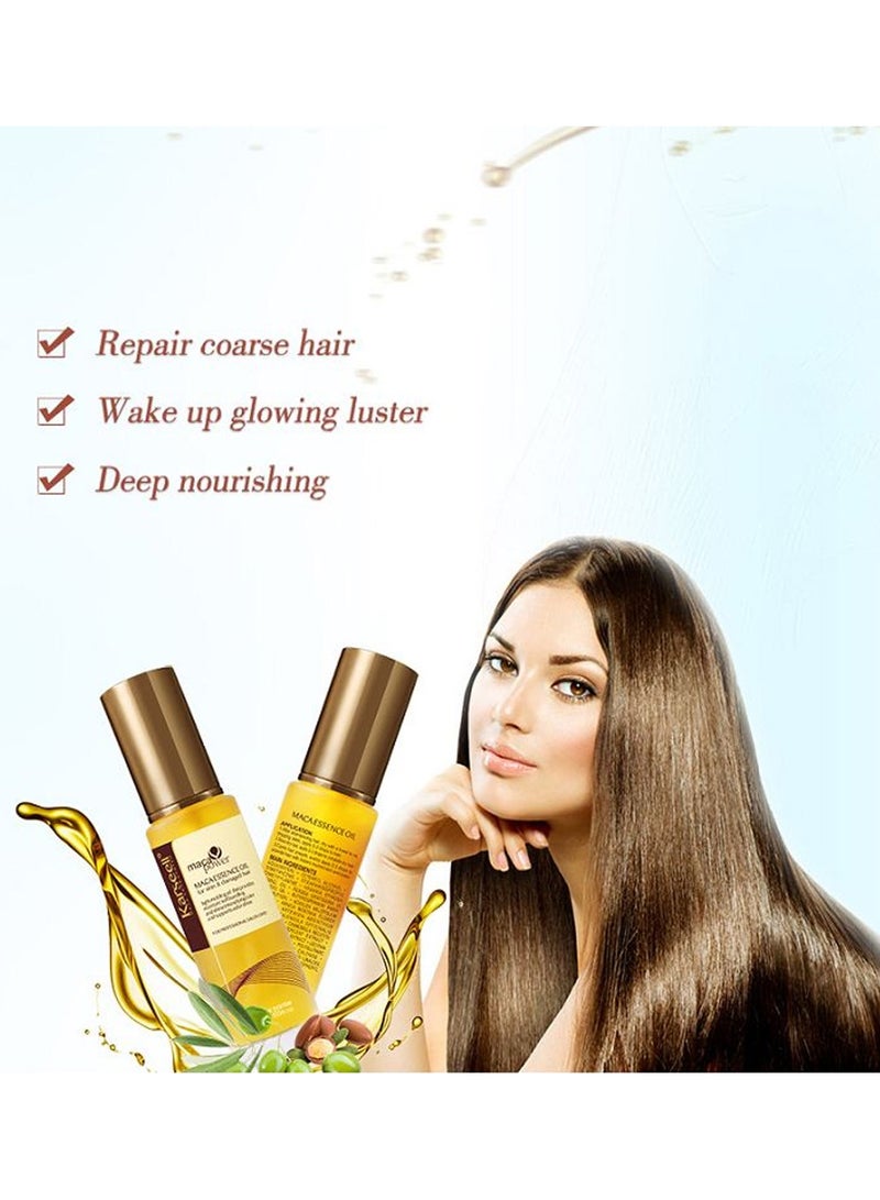 Karseell زيت كارسيل للشعر زيت الأركان المغربي للشعر والبشرة، زيت الأركان بضغط بارد مع خلاصة الماكا للشعر الجاف التالف لجميع أنواع الشعر 50 مل - Image 4