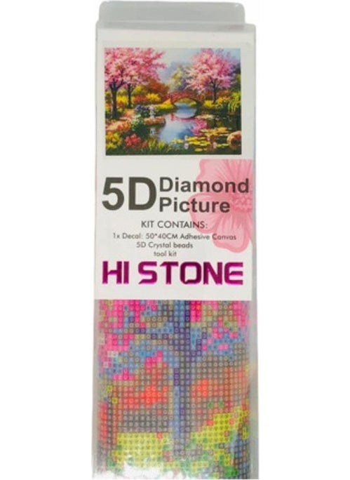 Ozan Tuhafiye Ozantuhafiye Hı Stone 5d Diamond Bead Stone Processing Mosaic Tapestry Kit 50X40CM GC70749  - Image 2