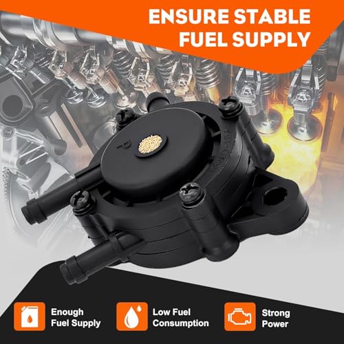 HIPA 24 393 04-S 24 393 16-S Fuel Pump Compatible with Kohler CH17-CH25 CV17-CV25 CH730-CH740 CV730-CV740 17HP-25HP Small Engine Fuel Pump Lawn Mower Replace 808492 808656 Vacuum Pump - Image 5