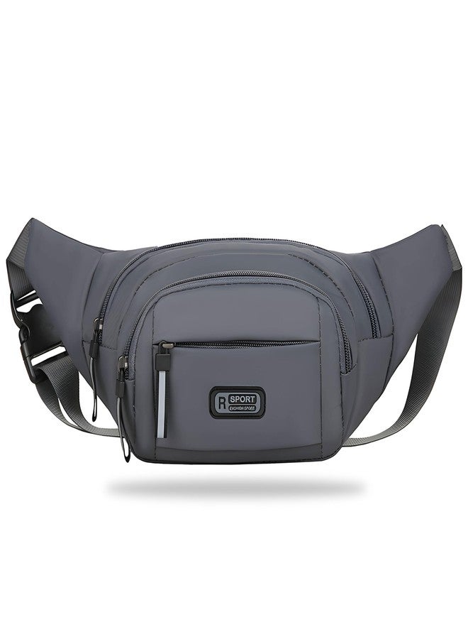 Kraptick Premium Unisex Waist Bag for Men and Women - Stylish Fanny Pack, Hip Bag, Chest Bag (Grey) - Image 1