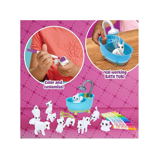 Crayola Scribble Scrubbie Pets Mega Tub Playset, Washable Markers, Safe Non-Toxic, Ages 3 - Image 3
