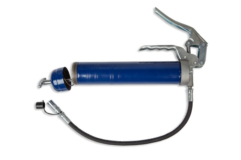 Lincoln 1133 Pistol Grip Grease Gun with 18" Whip Flex Hose and Coupler, 2-Way Loading, 6,000 PSI, One-Hand Operation, Dual-Lip Follower, Standard Grease Cartridges, Jam-Proof Toggle, Cast Pump Head - Image 2