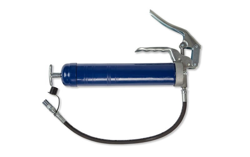 Lincoln 1133 Pistol Grip Grease Gun with 18" Whip Flex Hose and Coupler, 2-Way Loading, 6,000 PSI, One-Hand Operation, Dual-Lip Follower, Standard Grease Cartridges, Jam-Proof Toggle, Cast Pump Head - Image 1