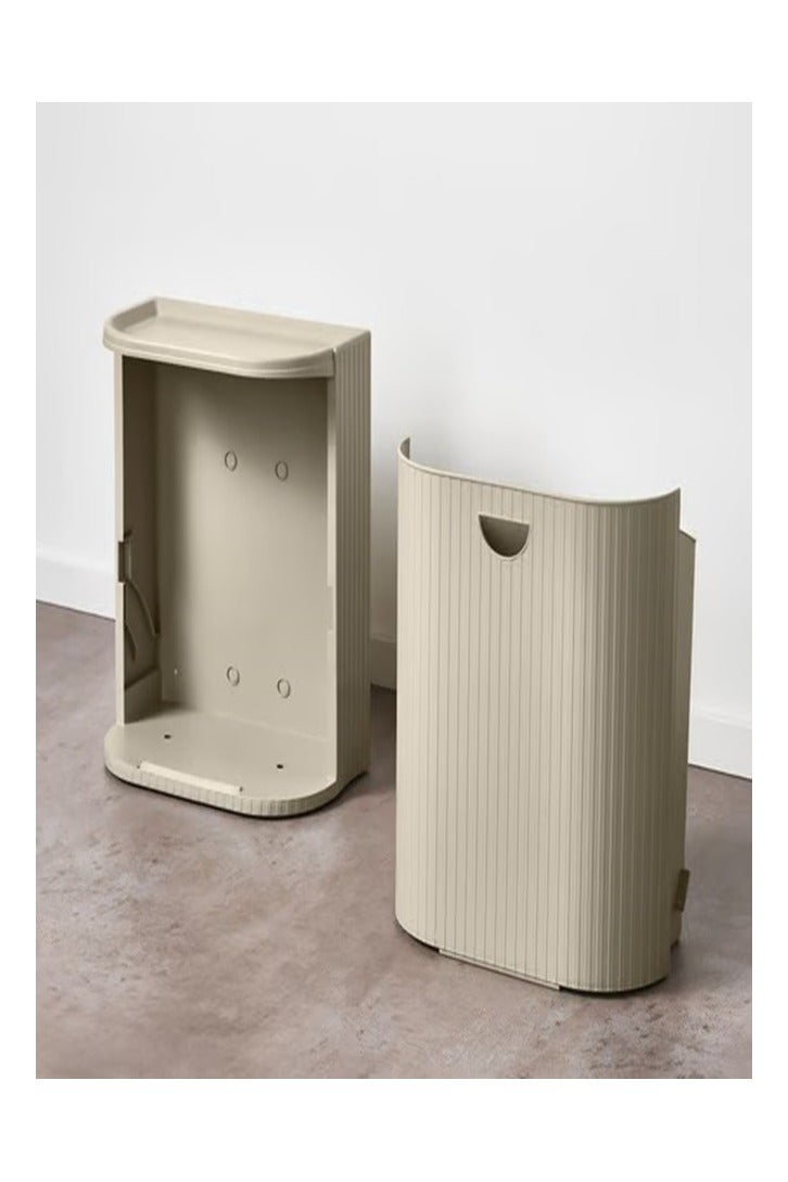 Container with lid, grey-beige, 21 liters  - Image 4