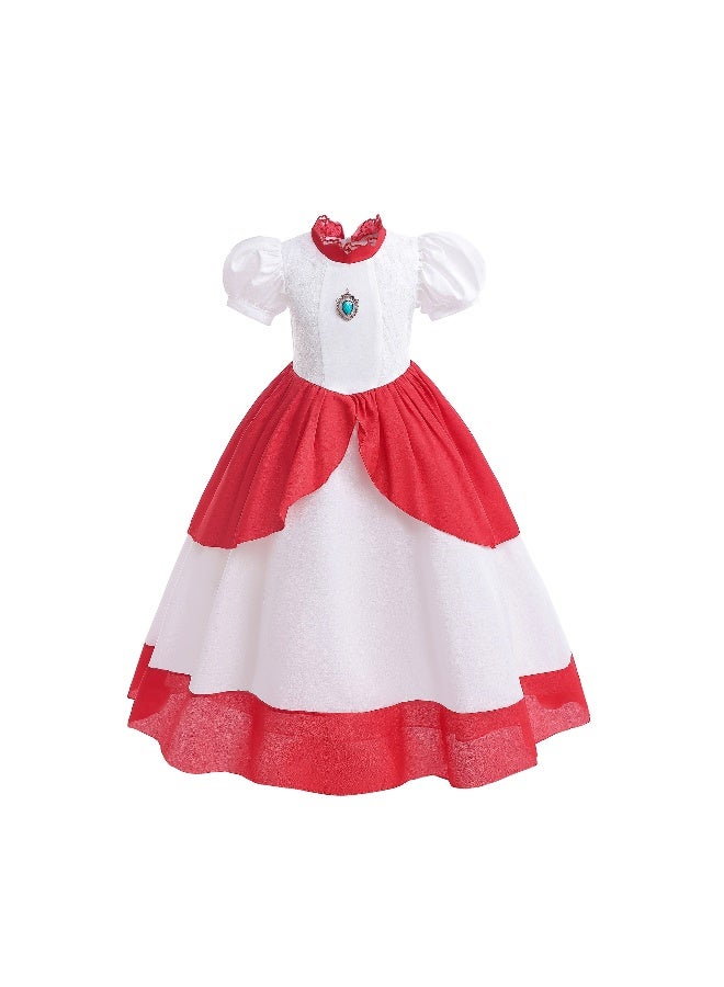 Halloween Peach Costume For Baby Girl Lace Dress Christmas Kid Pink Wedding Party Frock Child Tunic Clothes - Image 1