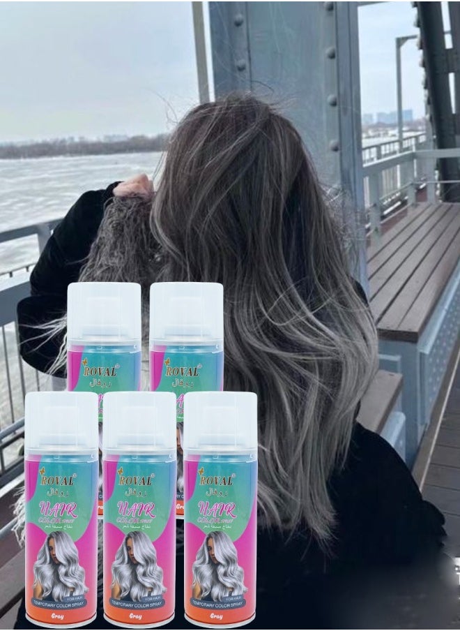 ROVAL 5 Pieces Hair Color Spray Grey  - Image 1