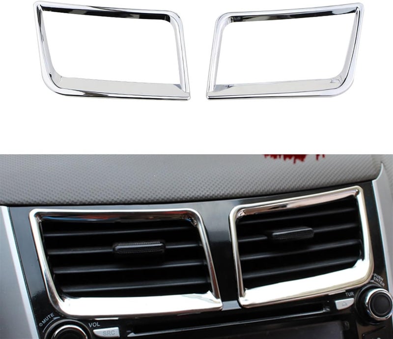 Wivplex Chrome Trim Air Vent Decoration for Hyundai Solaris Verna - Image 3