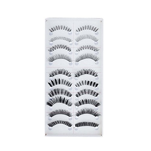 FOK Soft Natural Black Thick Long False Eyelashes (STYLE 2) - Image 3