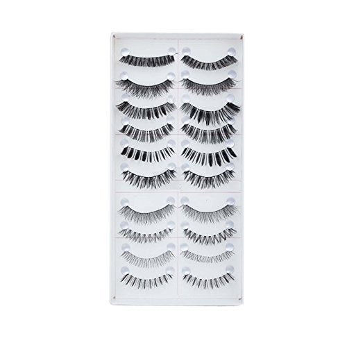 FOK Soft Natural Black Thick Long False Eyelashes (STYLE 2) - Image 1