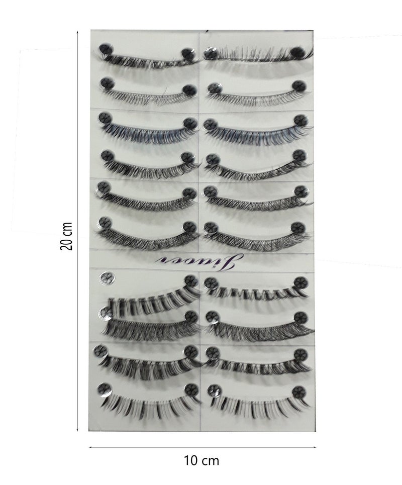 FOK Soft Natural Black Thick Long False Eyelashes (STYLE 2) - Image 2