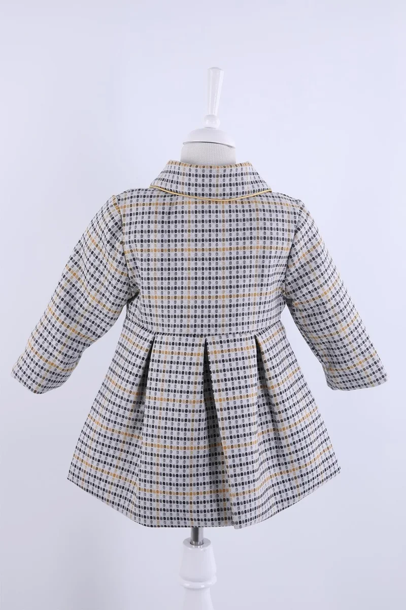 Baby Hola Babyhola Baby Girl Child Lined Plaid Coat Winter 13466