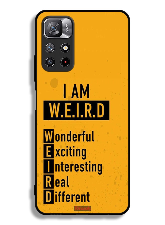 Tolwak Xiaomi Redmi Note 11S Protective Case Cover I Am Weird - Image 2