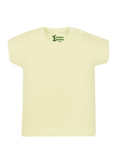 Funny Bunny Pack Of 2 Plain Color Half Sleeve Undershirt For Baby Girl  - Image 4