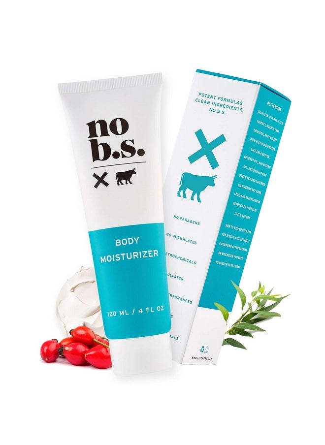 NO B. S. NO BAD STUFF No Bs Body Moisturizer L Rich Ultra Hydrating Natural Body Lotion For Women And Men L Antioxidantrich Green Tea Protects Against Aging While Shea Butter And Lavender Oil Nourish Dry Skin  - Image 1