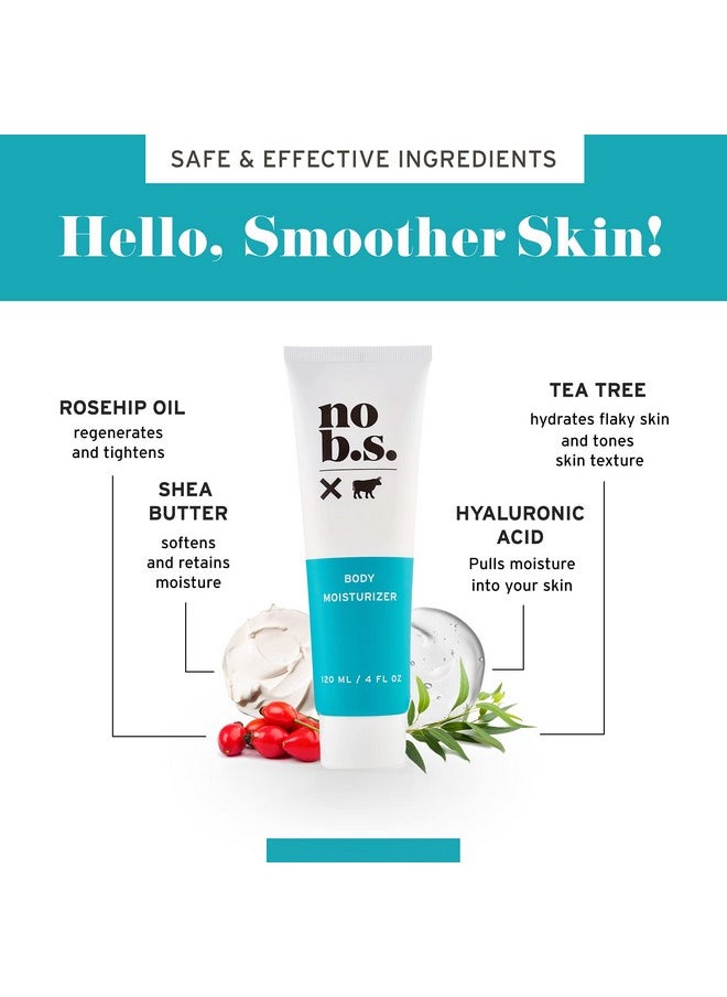NO B. S. NO BAD STUFF No Bs Body Moisturizer L Rich Ultra Hydrating Natural Body Lotion For Women And Men L Antioxidantrich Green Tea Protects Against Aging While Shea Butter And Lavender Oil Nourish Dry Skin  - Image 3